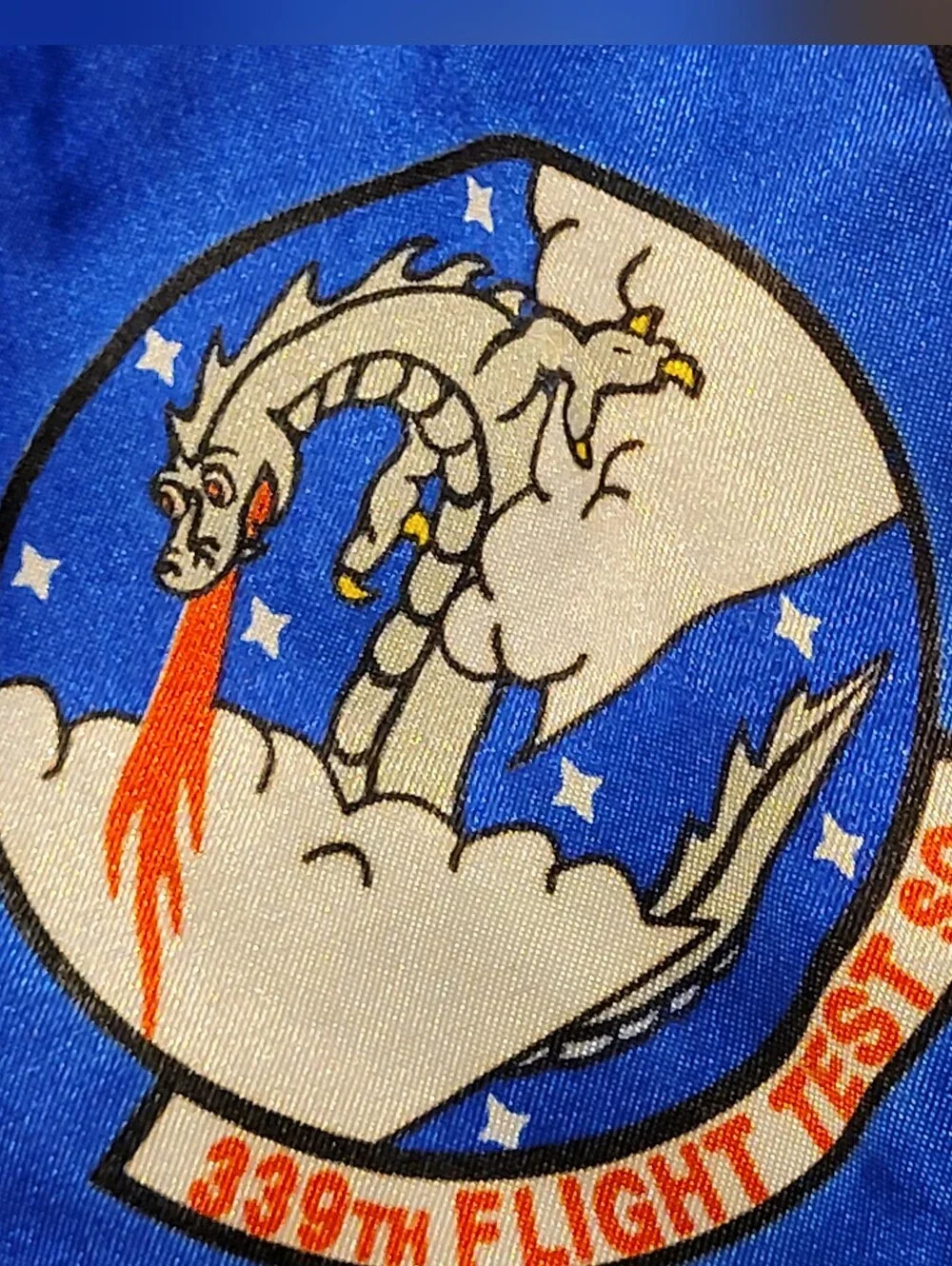 Official U. S. Air Force 339th Flight Test Squadron Military Silk Flight Scarf